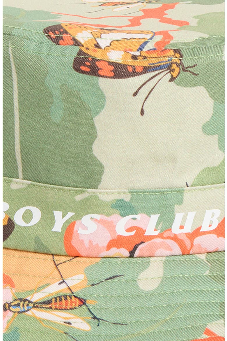Insect Camo Cotton Bucket Hat, Alternate, color, PALE MARIGOLD