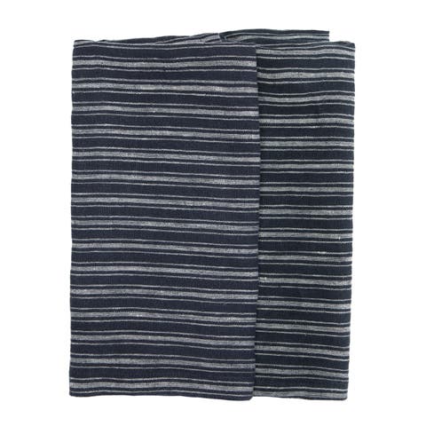 Boat Stripe Linen Towels - Set of 2