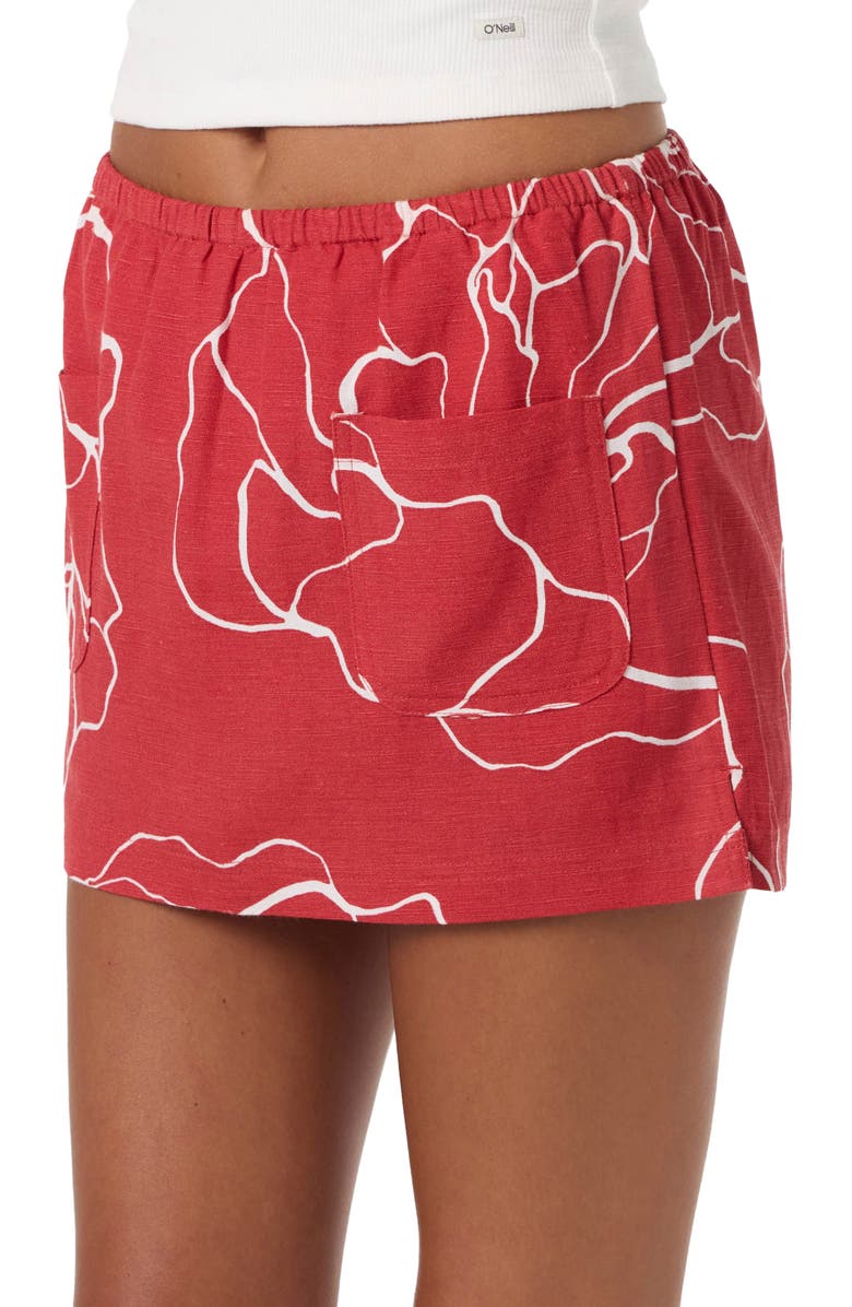 O'Neill Townes Floral Skort, Alternate, color, Lifeguard Red