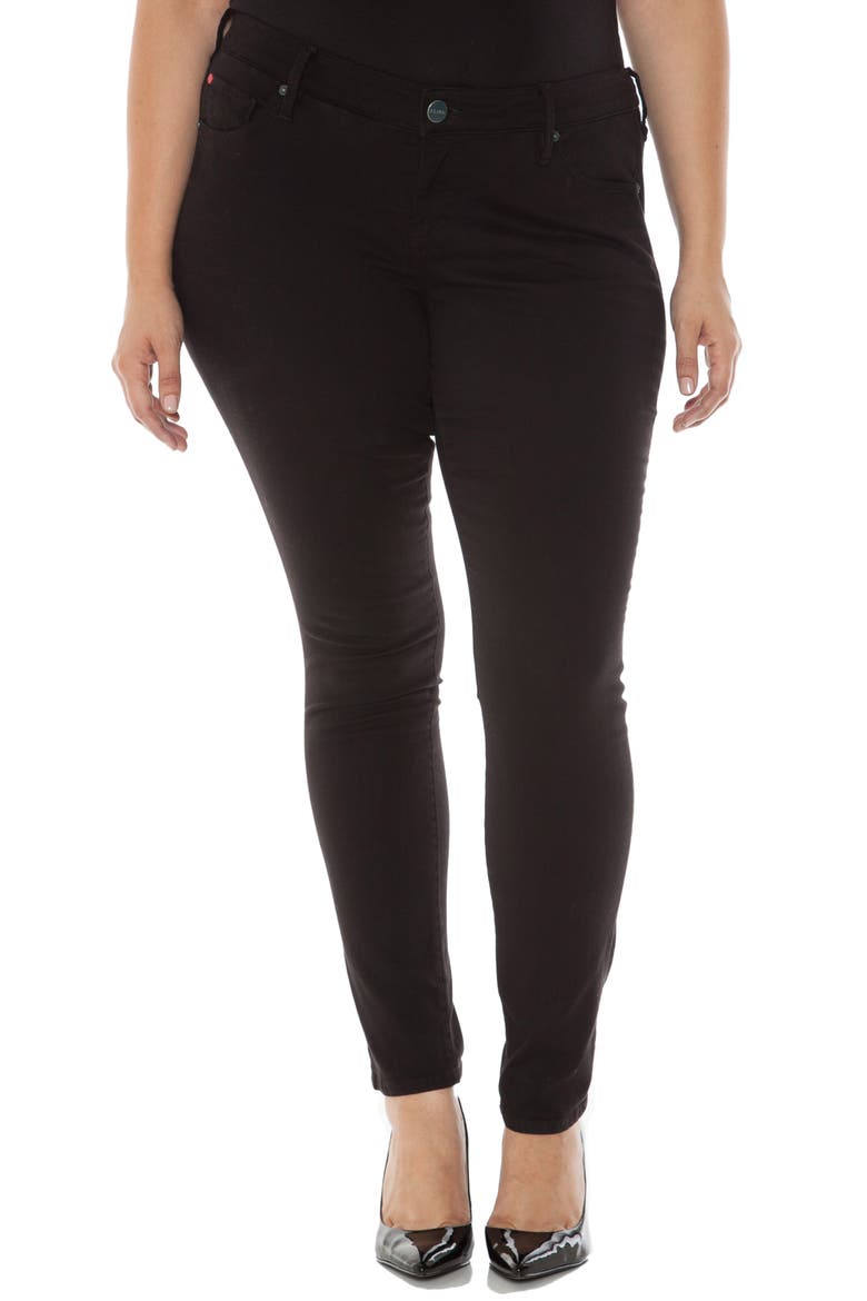 'The Skinny' Stretch Denim Jeans, Main, color, SOLID BLACK