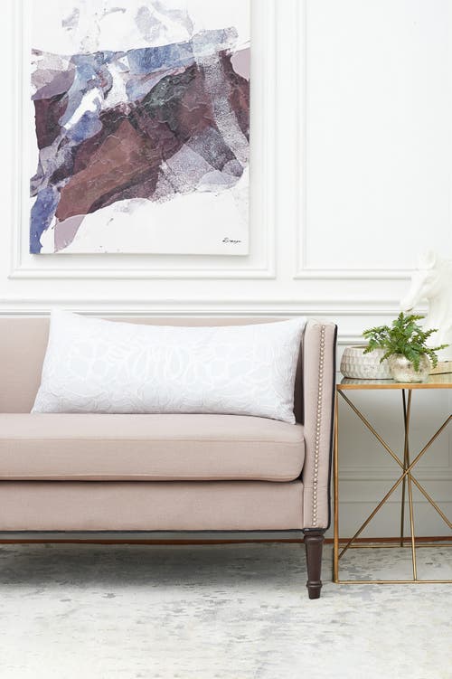 Elisabeth York Silka Textured Fog Blue Cotton Decor Throw Pillow, 15" X 35" In Gray