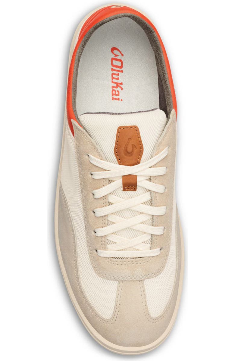 OluKai Punini Sneaker, Alternate, color, Off White / Molten Orange