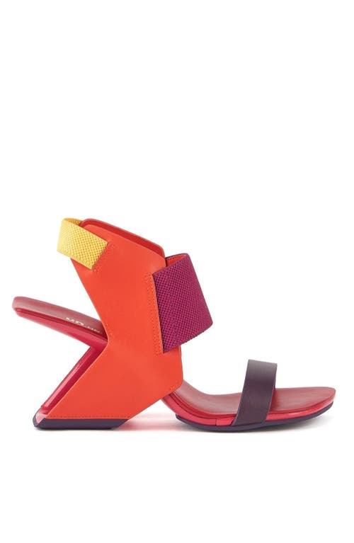 United Nude Loop Reiki Hi Sandals In Red