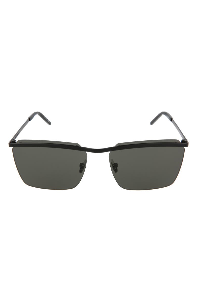 Saint Laurent 60mm Square Sunglasses, Main, color,