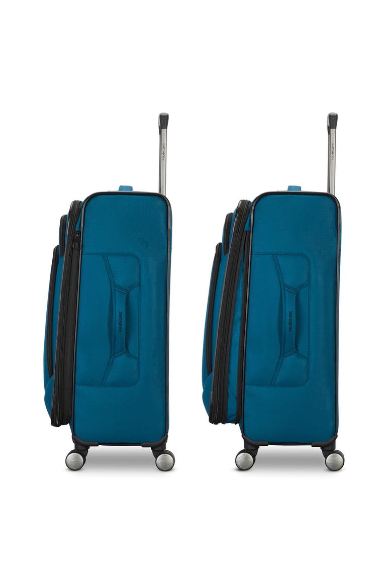 Ascella 4 Softside Expandable 25" Medium Checked Spinner Luggage, Alternate, color, Cerulean Blue