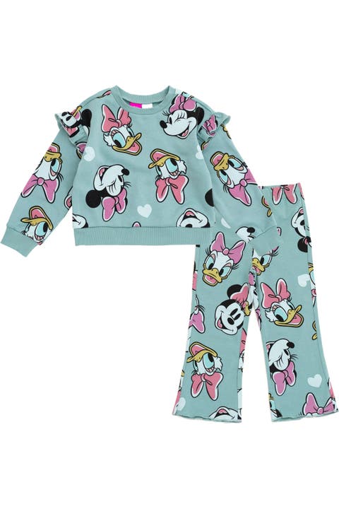 Minnie Mouse Fleece Sweatshirt and Flare Leggings Set