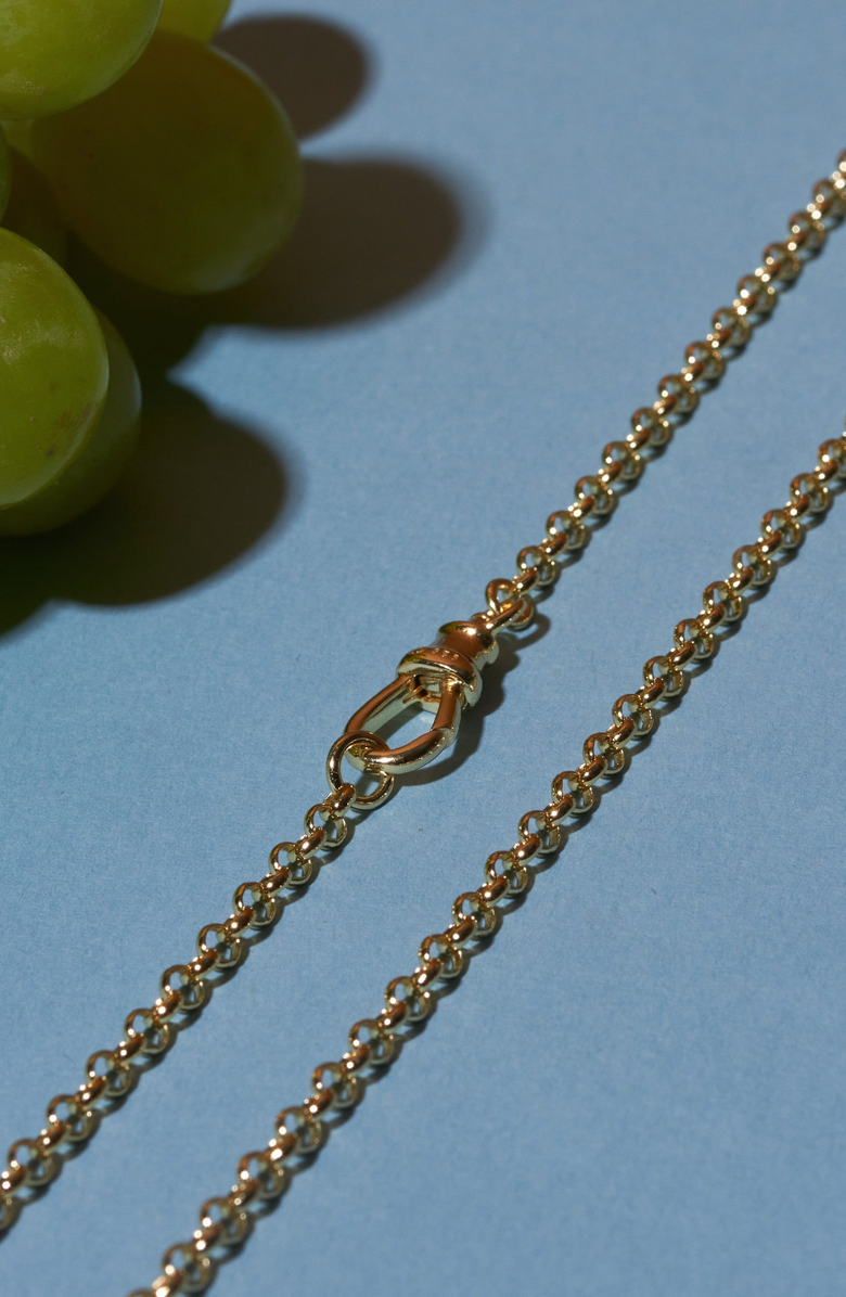 Aurate New York Rolo Chain Necklace, Alternate, color, Vermeil / Yellow