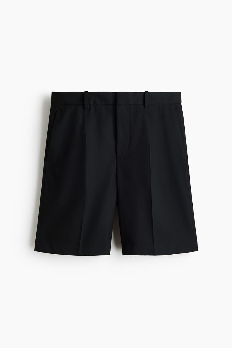 Loose Fit Bermuda Shorts, Alternate, color, Black