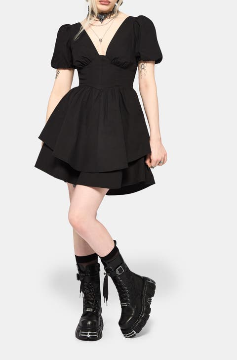 Obsidia Lace Up Corset Mini Dress