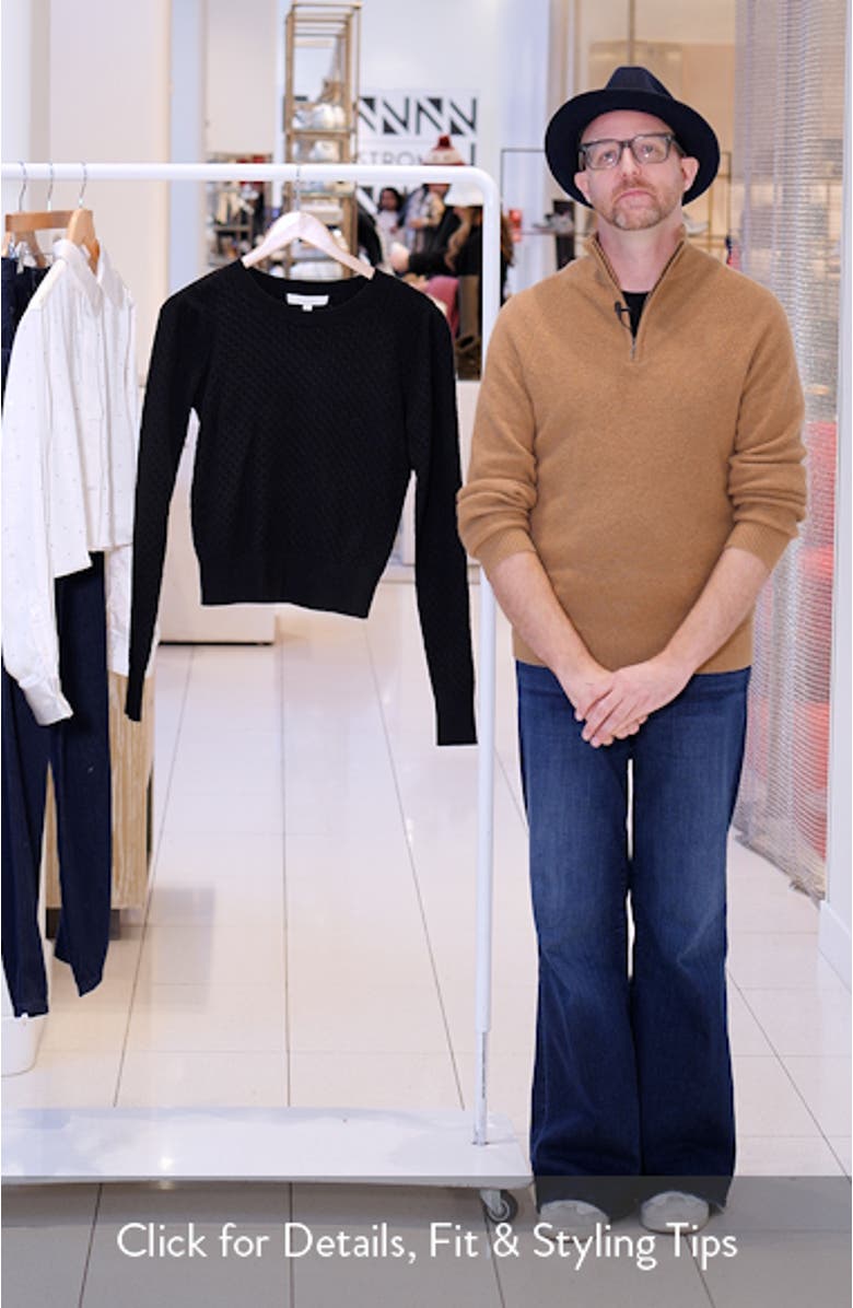 The Career Girl Textured Crewneck Sweater, sales video thumbnail