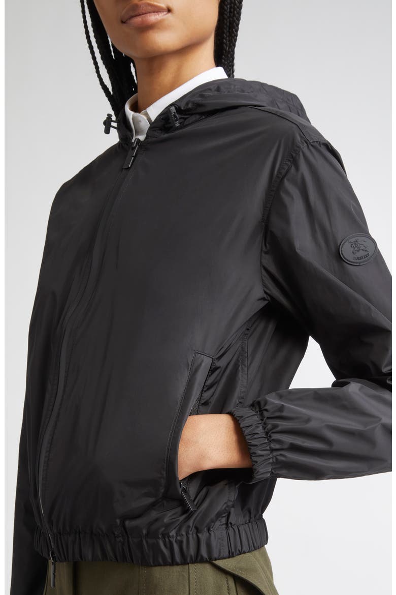 Nelson Knight Stamp Hooded Jacket, Alternate, color, BLACK