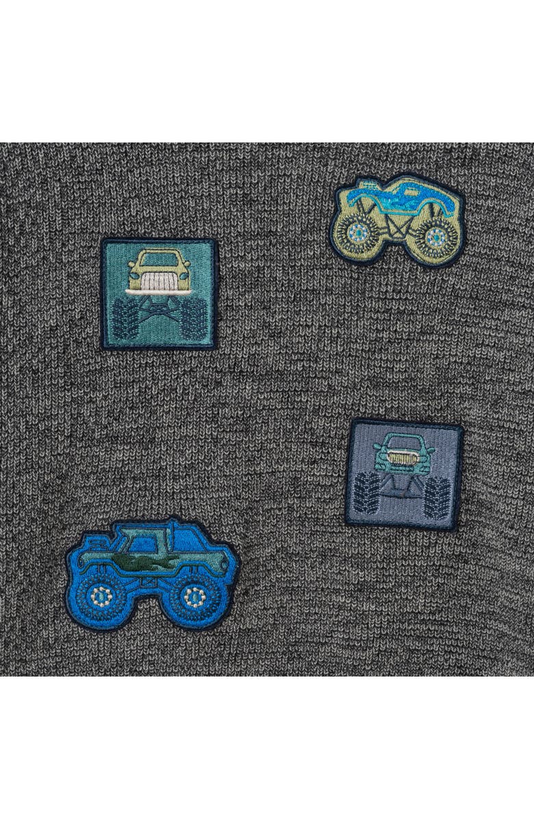 Andy & Evan Kids' Cotton Graphic Sweater Hoodie, Alternate, color, Grey Truck