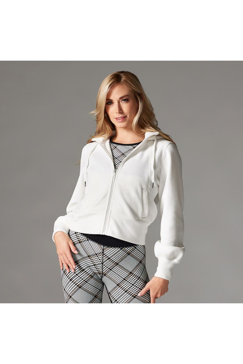 Embrace Fleece Hoodie, Alternate, color, COCONUT