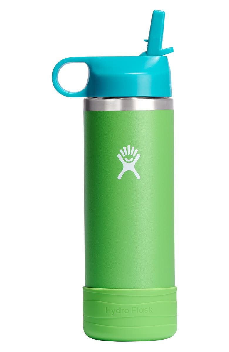 Hydro Flask Kids' 18-Ounce Wide Mouth Straw Cap Water Bottle, Main, color,