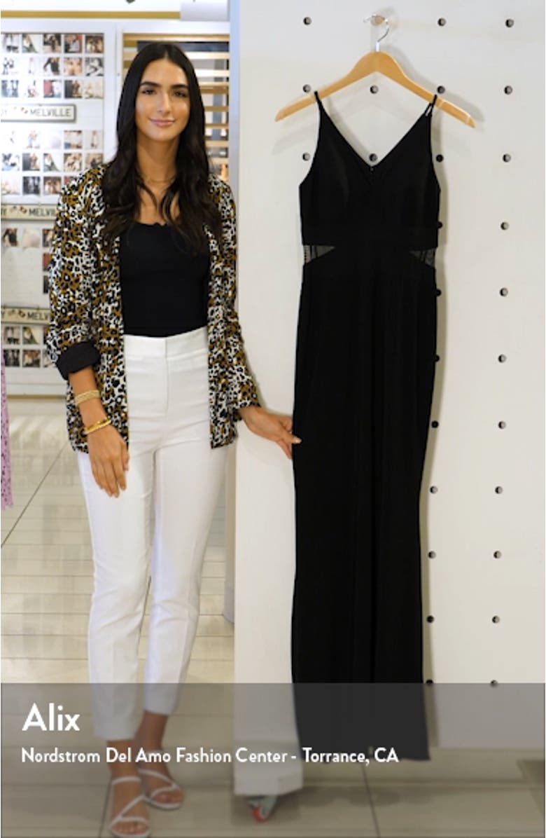 Xscape Illusion Inset Gown, sales video thumbnail