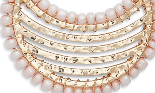 Nordstrom Beaded Crescent Half Hoop Earrings In Multi