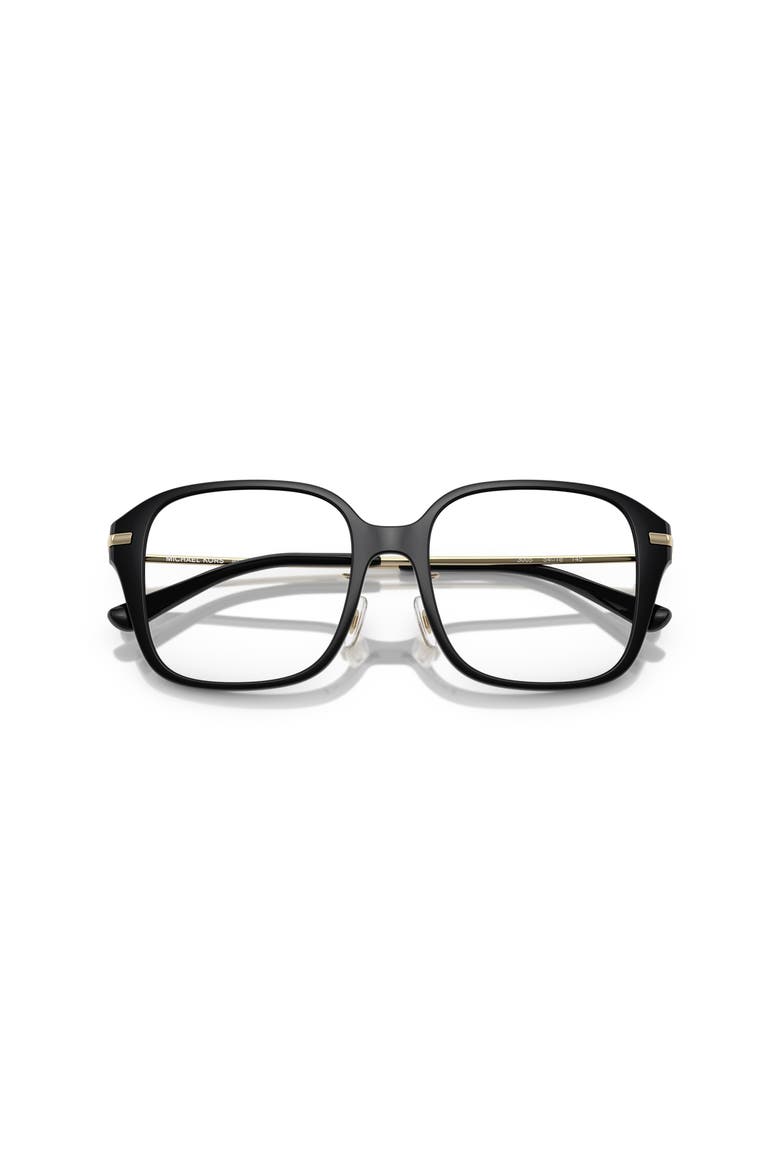 54mm Square optical glasses, Alternate, color, Black