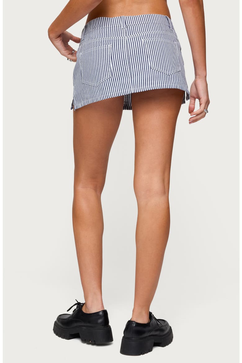 Liliane Stripe Mini Skort, Alternate, color, NAVY-AND-WHITE
