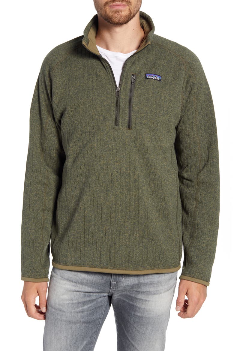 Better Sweater Quarter Zip Pullover, Main, color, INDUSTRIAL GREEN RIB KNIT