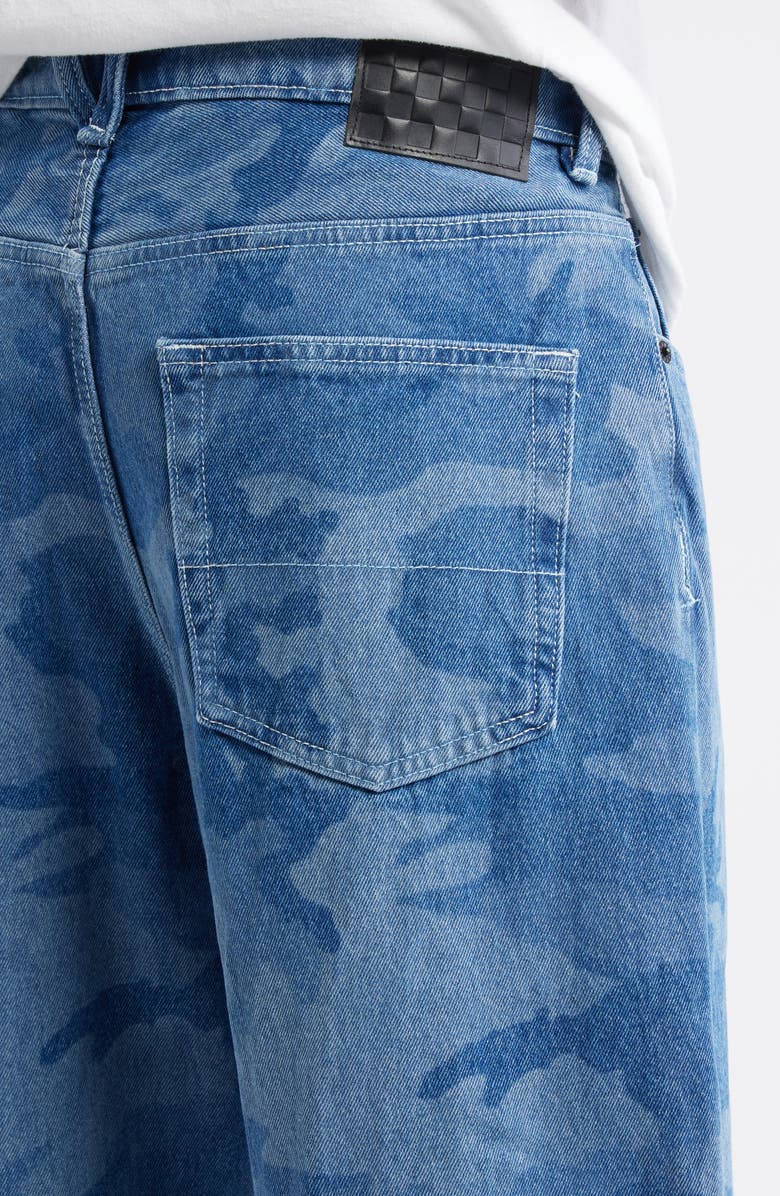 Vans Skate Check-5 Loose Camo Print Denim Jeans, Alternate, color, Stonewash Blue