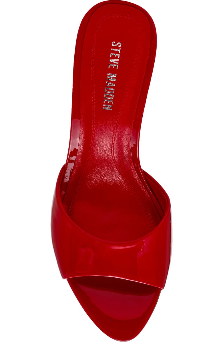 Steve Madden Santi Slide Sandal, Alternate, color, Dk Red Pat