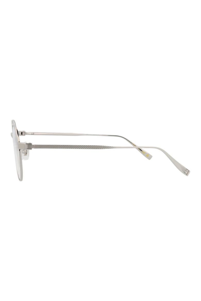 49mm Round Optical Glasses, Alternate, color, SILVER SILVER TRANSPARENT