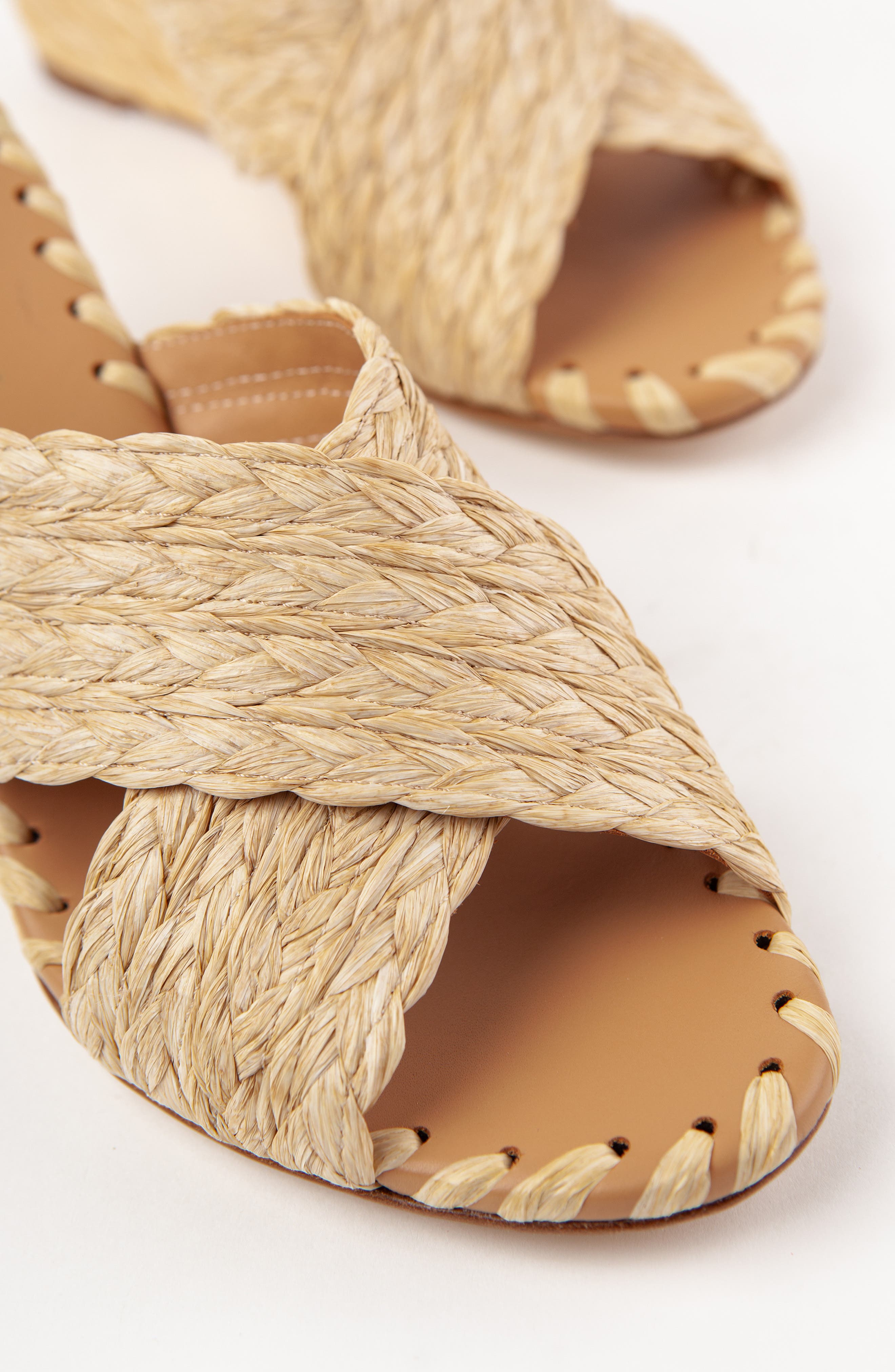 Lacie Wedge Slide Sandal, Alternate, color, NATURAL