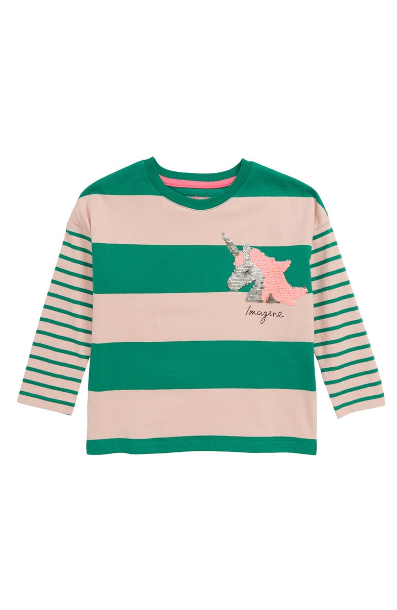 Mini Boden Color Change Sequin Long Sleeve T-Shirt, Main, color, 