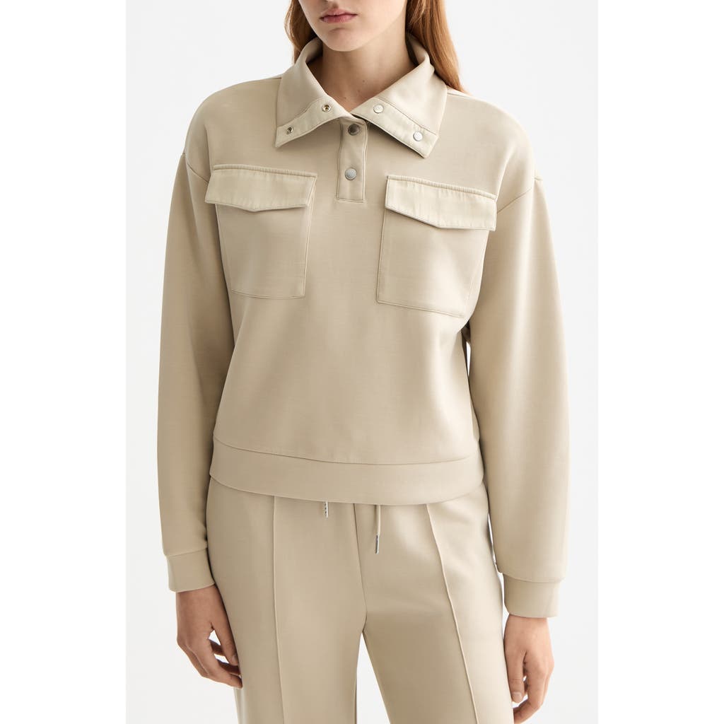 Scotch & Soda Utility Sweatshirt In Neutral