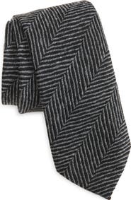 BOSS Herringbone Wool Tie