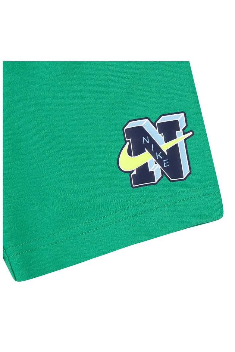 Kids' Henley & Sweat Shorts Set, Alternate, color, STADIUM GREEN