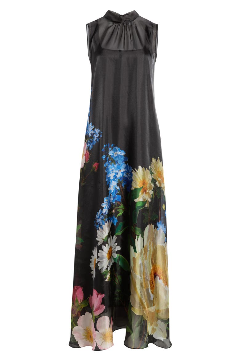 The Christina Moon Flower A-Line Dress, Alternate, color, MOON FLOWER PRINT