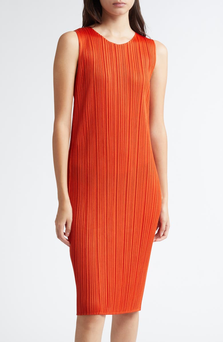 Pleats Please Issey Miyake Monthly Colors July Pleated Dress, Alternate, color, 