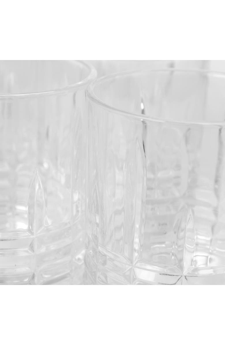 Gibson Home Jewelite 4 Piece 11 oz. Double Old Fashioned Glass Set, Alternate, color, Clear