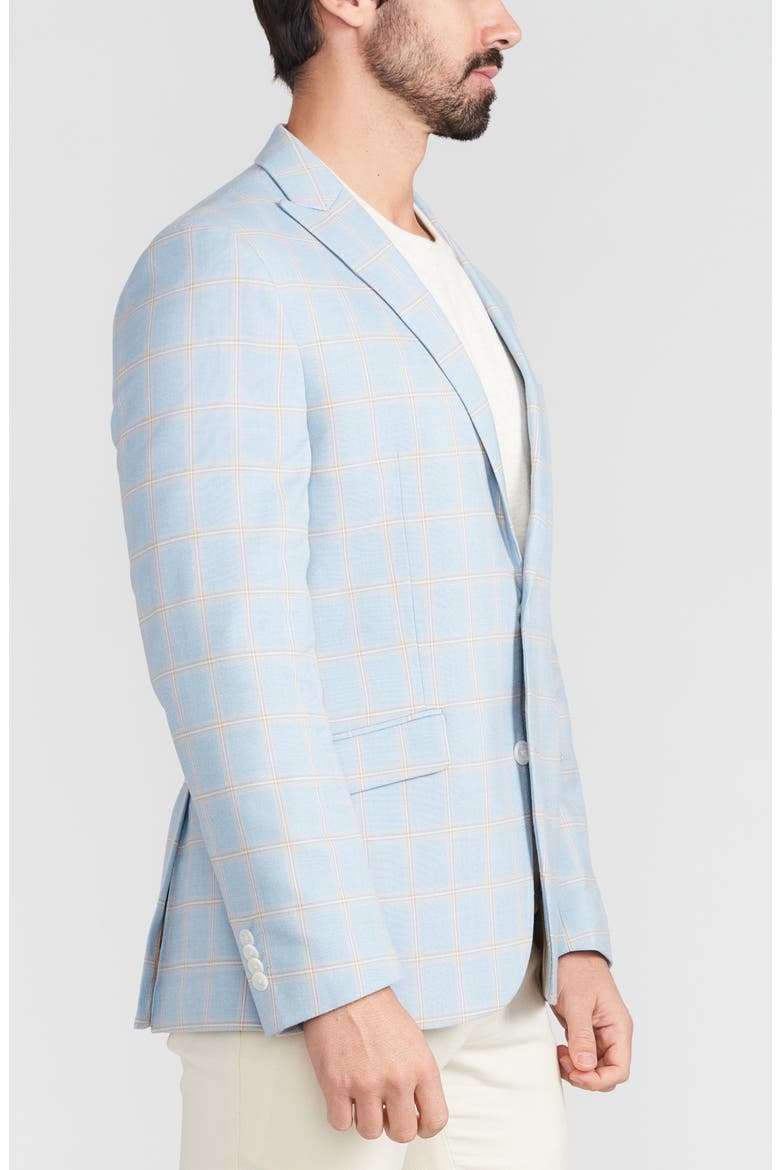 Blue Plaid Sport Coat, Alternate, color, BLUE