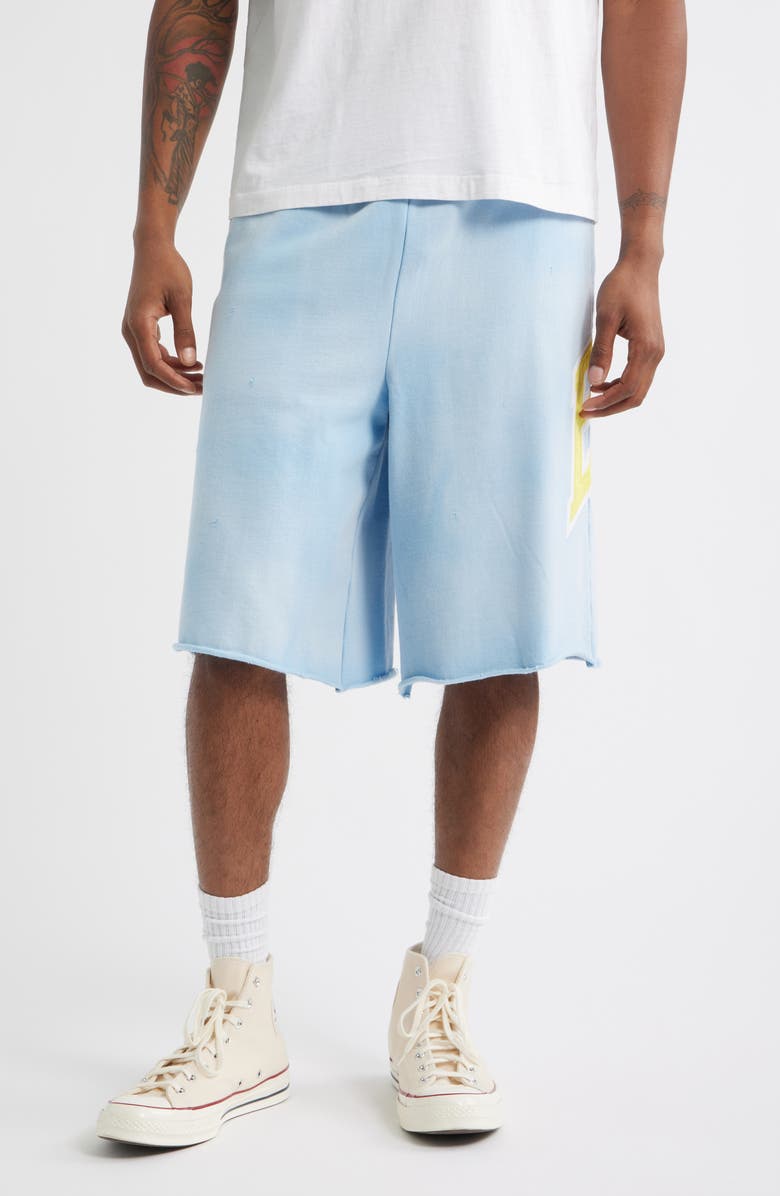 Elwood Fireside Sweat Shorts, Main, color, Washed Blue