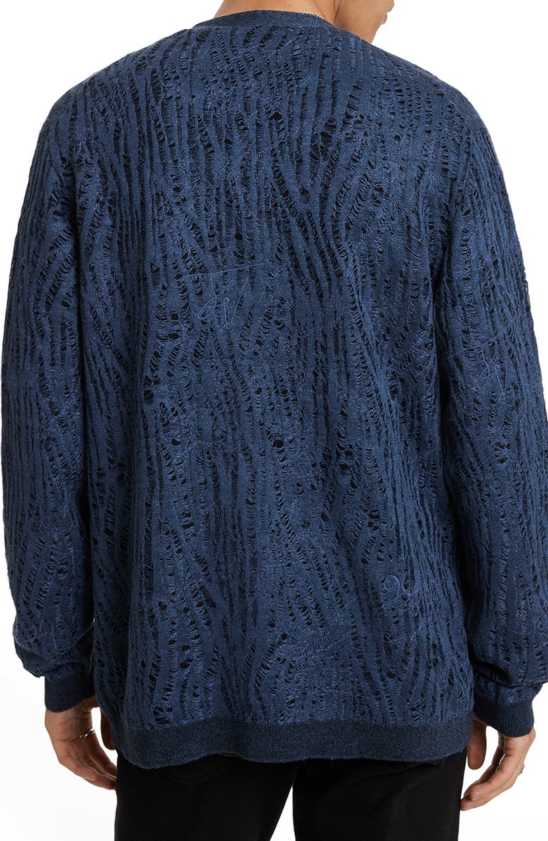 John Varvatos Joplin Cotton & Silk Blend Cardigan, Alternate, color, 