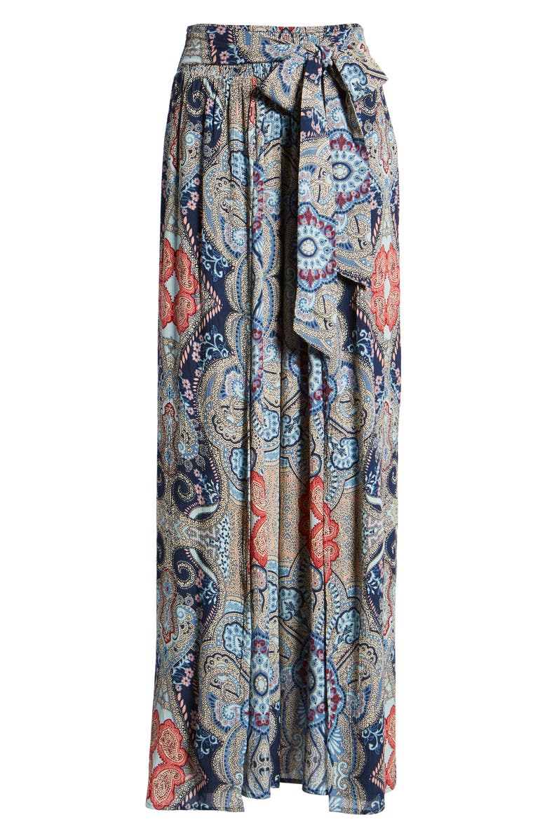 Band of Gypsies Haley Paisley Wide Leg Pants | Nordstrom