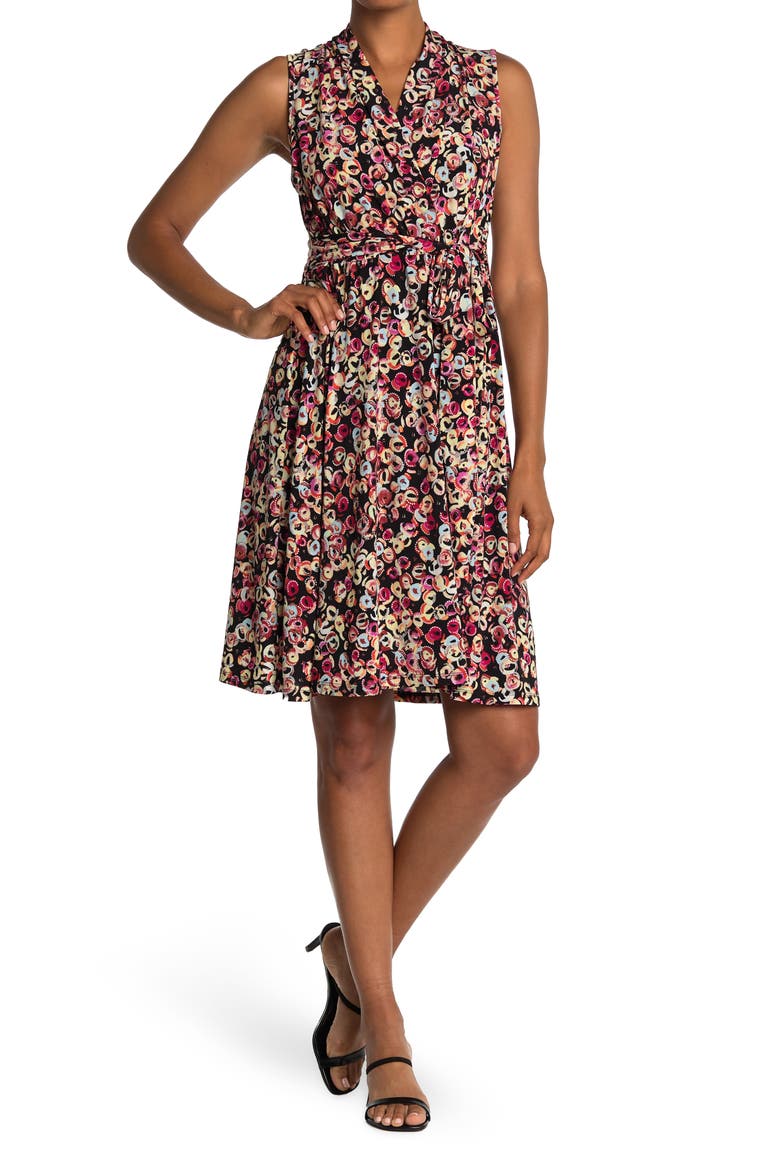 Prescott Sleeveless Wrap Dress, Main, color, BRISTOL