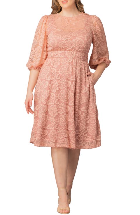 Hepburn Lace Cocktail Dress (Plus)