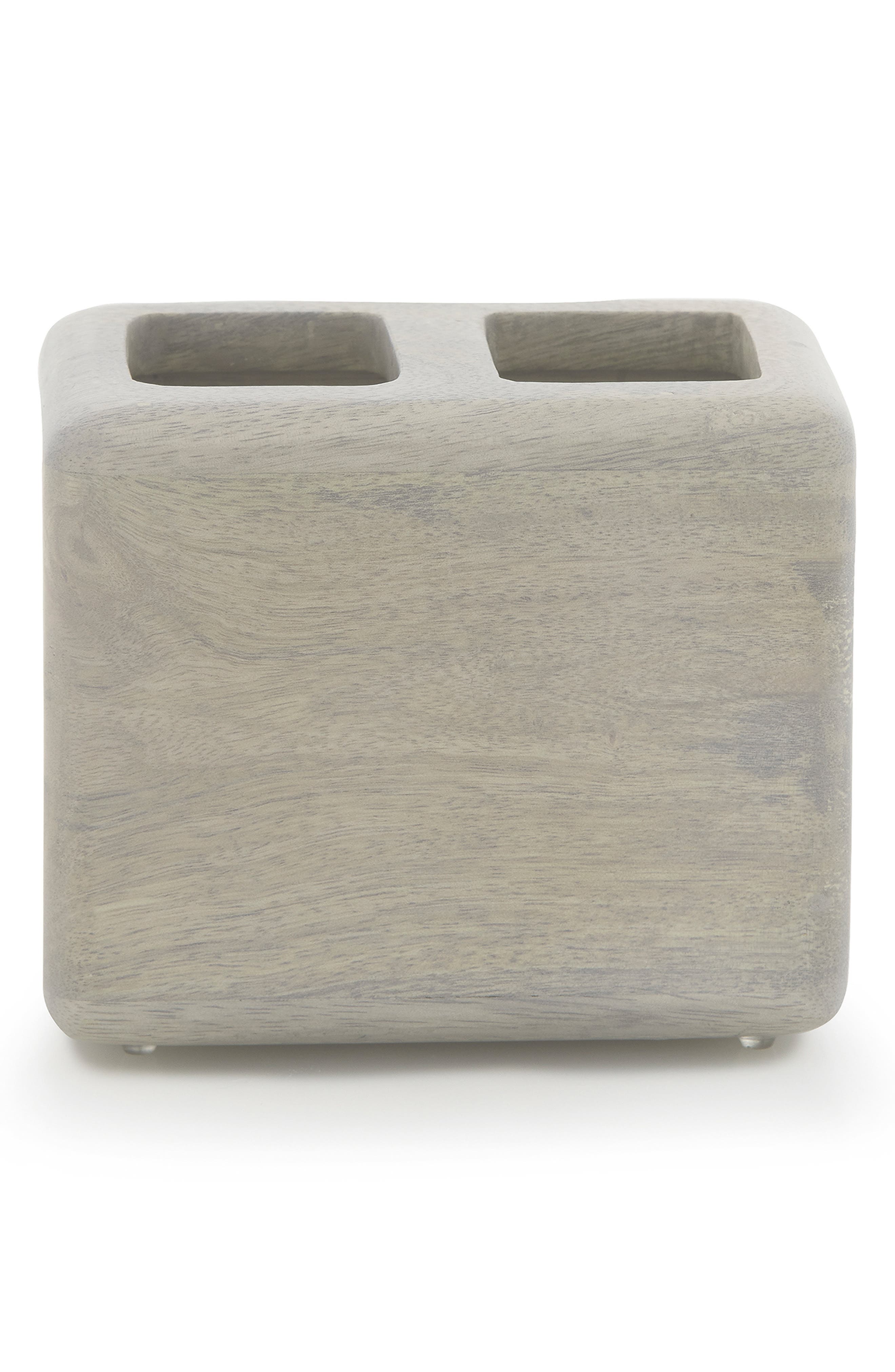 Fiji Mango Wood Toothbrush Holder