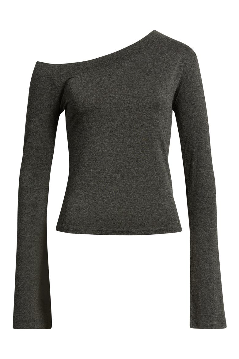 Amuleto One-Shoulder Top, Alternate, color, STORM