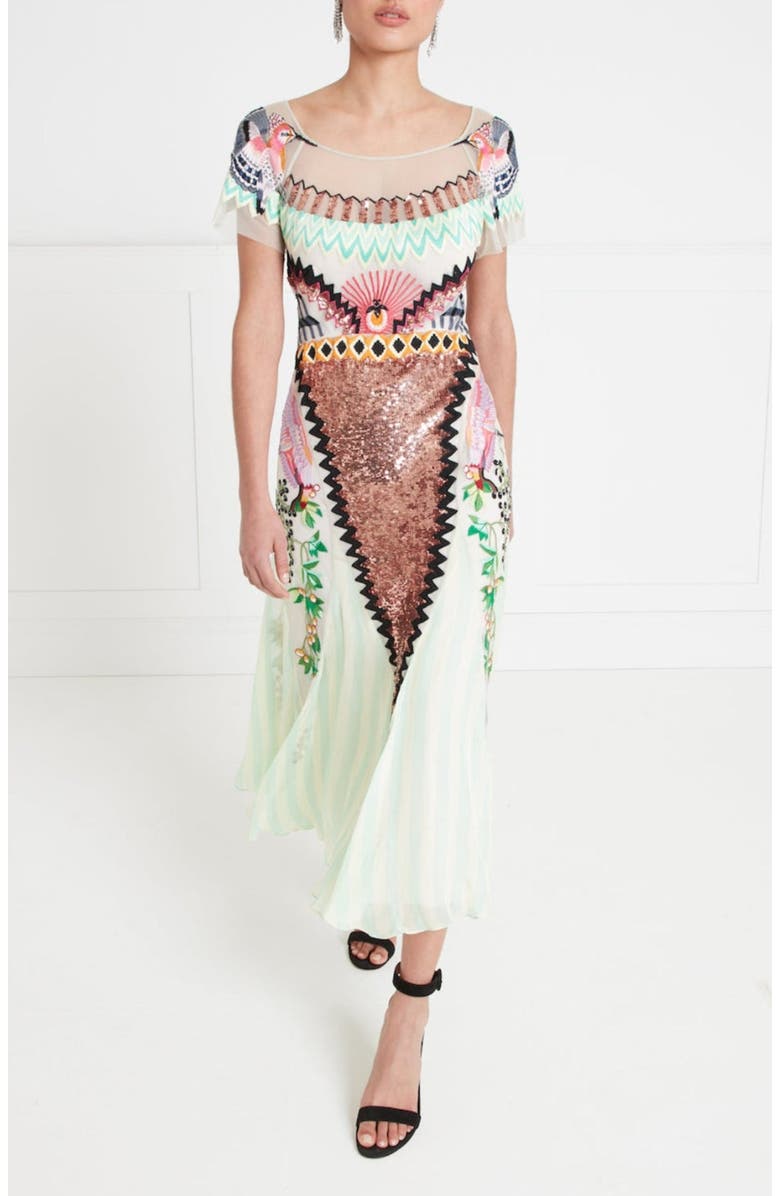 Temperley London Talia Dress, Main, color, Seashell