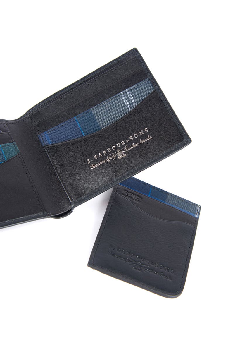 Barbour RFID Leather Wallet & Card Case Set, Alternate, color,