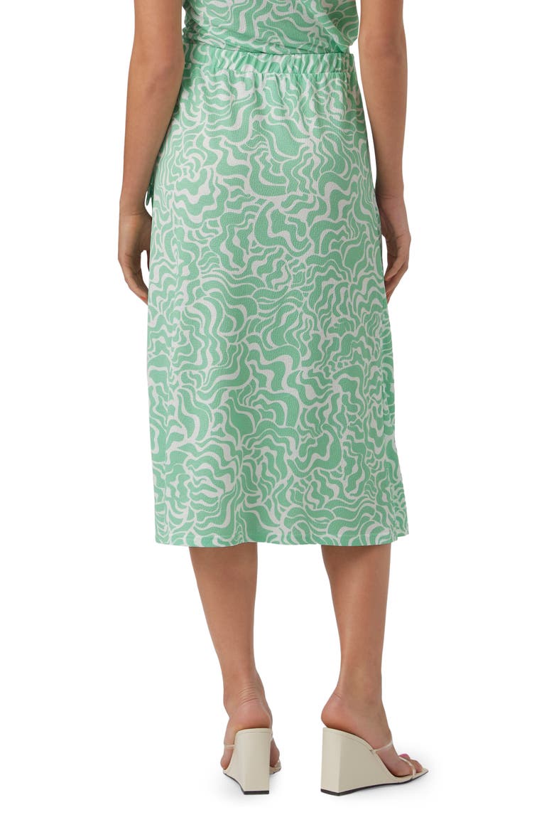 Frida Faux Wrap Midi Skirt, Alternate, color, JADE CREAM AOP FRIDA