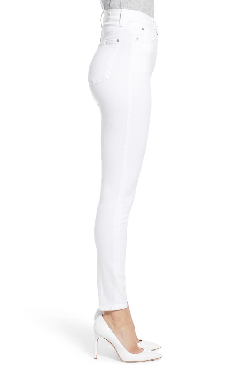7 For All Mankind High Waist Ankle Skinny Jeans, Alternate, color,