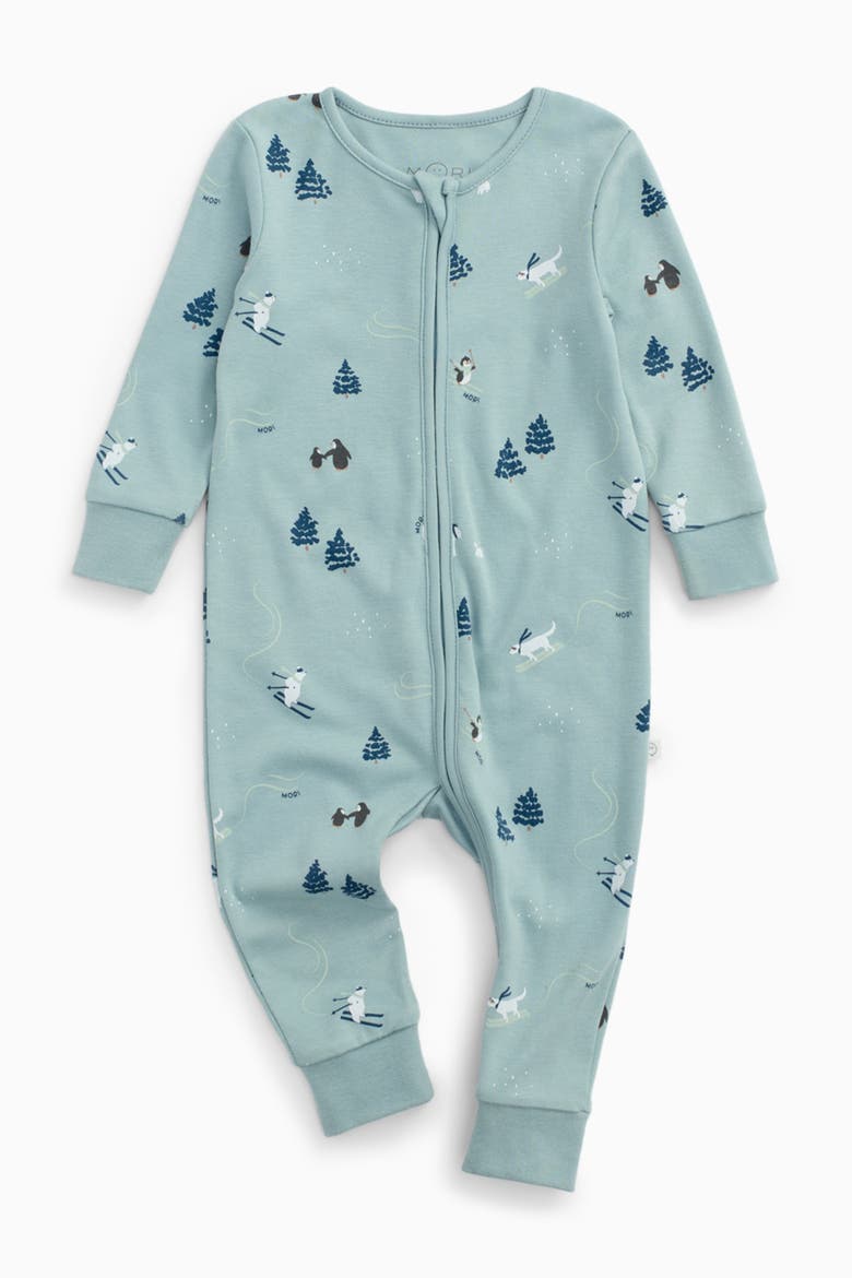 Ski Two Way Zip-Up Romper, Main, color, Forget-me-not