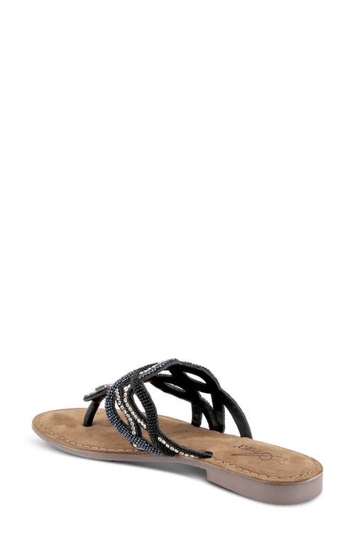 Azura By Spring Step Kaa Flip Flop In Black Multi