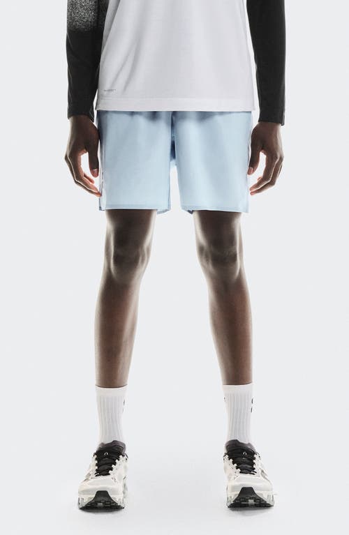 On Focus Stretch Running Shorts In Blue