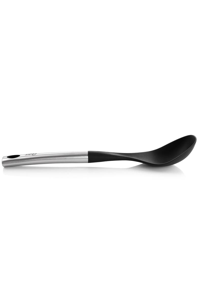 OSTER Baldwyn Stainless Steel and Nylon Solid Spoon, Alternate, color, Black